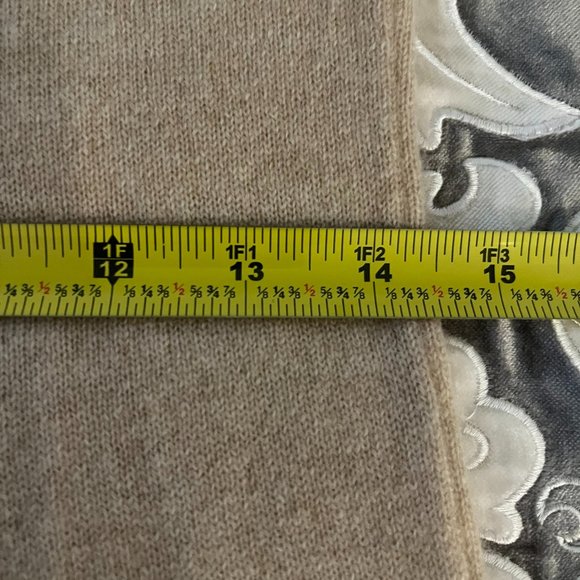 Erdenet 100% Cashmere Sweater Dress in Brown & Beige - Picture 10 of 14